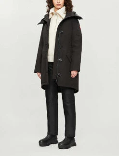 Canada Goose Rossclair Shell Parka Coat -Ted Bakee Fashion Shop 1027 3005144 2580L BLACK ALT01