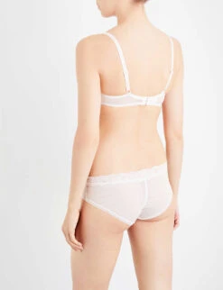 Passionata Brooklyn Stretch-mesh Plunge Bra -Ted Bakee Fashion Shop 109 73048496 P57010 PEARL ALT03