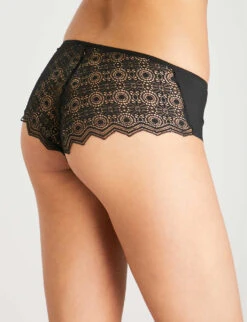Passionata Georgia Stretch-lace Hipster Briefs -Ted Bakee Fashion Shop 109 85077348 P76940 BLACK ALT02