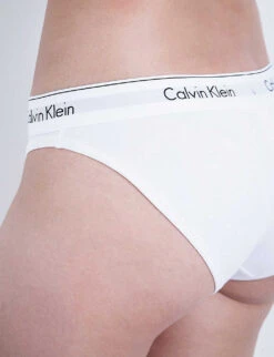 Calvin Klein Modern Stretch-cotton Bikini Briefs -Ted Bakee Fashion Shop 212 3003262 F3787E 100WHITE ALT04
