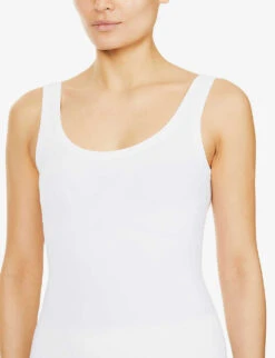 HANRO Soft Touch Stretch-microfibre Top -Ted Bakee Fashion Shop 218 20581756FEELING WHT WHITWHITE ALT03