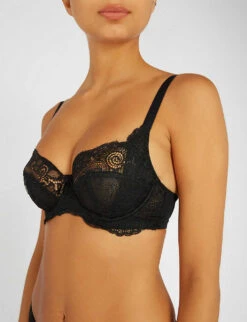 Panache Andorra Stretch-lace Full-cup Bra -Ted Bakee Fashion Shop 218 3003630 5675BLACK BLACK ALT03