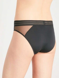 MAISON LEJABY NUFIT Mesh Bikini Briefs -Ted Bakee Fashion Shop 218 3005182 171263 BLACK ALT02