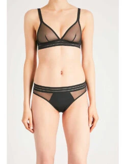 MAISON LEJABY NUFIT Mesh Bikini Briefs -Ted Bakee Fashion Shop 218 3005182 171263 BLACK ALT05