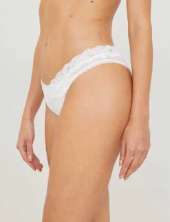 Passionata Brooklyn Stretch-mesh Hipster Briefs -Ted Bakee Fashion Shop 218 85077348 P57040 010WHITE ALT03