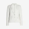 Whistles Notch-lapels Slim-fit Cotton-blend Jacket