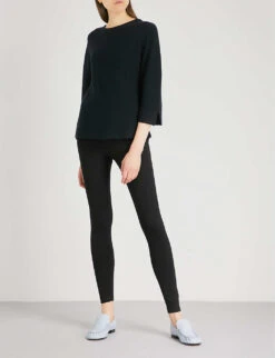 Luxury Stretch-jersey Leggings -Ted Bakee Fashion Shop 770 10121 LLCNG BLACK ALT01