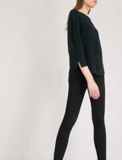 Luxury Stretch-jersey Leggings -Ted Bakee Fashion Shop 770 10121 LLCNG BLACK ALT03