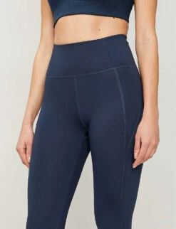 Girlfriend Collective Compressive 7/8 High-rise Stretch-jersey Leggings -Ted Bakee Fashion Shop R00037906 MIDNIGHT ALT03