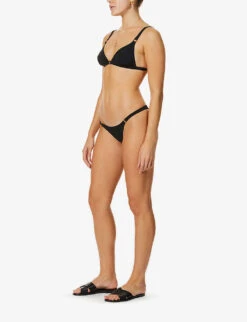 AGENT PROVOCATEUR Malisa Mid-rise Bikini Bottoms -Ted Bakee Fashion Shop R00137938 BLACK ALT01