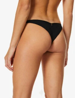 AGENT PROVOCATEUR Malisa Mid-rise Bikini Bottoms -Ted Bakee Fashion Shop R00137938 BLACK ALT02