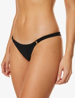 AGENT PROVOCATEUR Malisa Mid-rise Bikini Bottoms -Ted Bakee Fashion Shop R00137938 BLACK ALT03