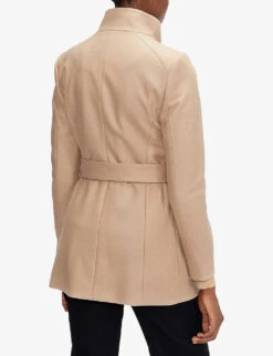 Ted Baker Rytaa Wrap Wool-blend Coat -Ted Bakee Fashion Shop R03640583 CAMEL ALT03