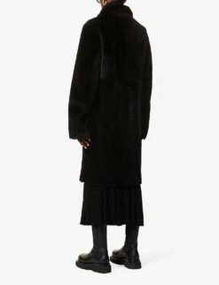 Joseph Britanny Reversible Shearling Coat -Ted Bakee Fashion Shop R03658531 BLACK ALT02