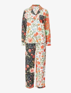 Persephone Floral-print Organic Cotton Pyjama Set