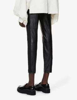 Ted Baker High-rise Faux-leather Trousers 8 Ted Baker High-rise Faux-leather Trousers -Ted Bakee Fashion Shop R03682464 BLACK ALT02