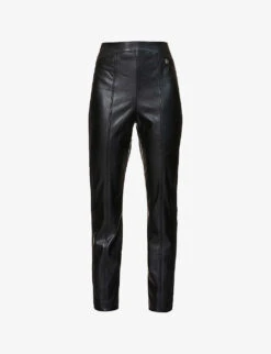 Ted Baker High-rise Faux-leather Trousers