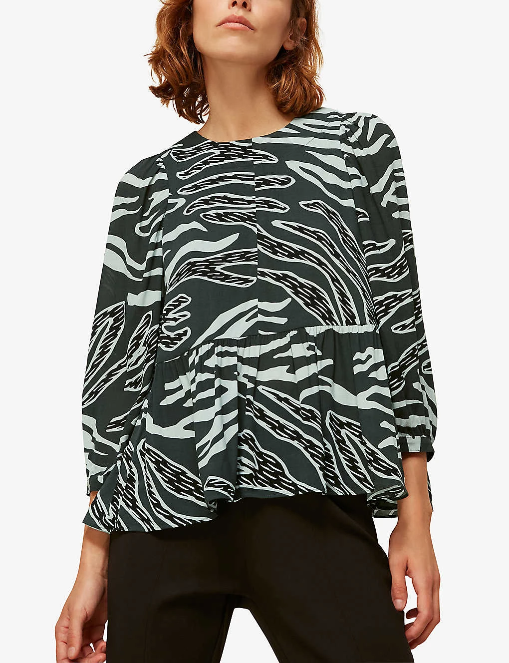 Whistles Zebra-print Woven Top 2 Whistles Zebra-print Woven Top - Image 2