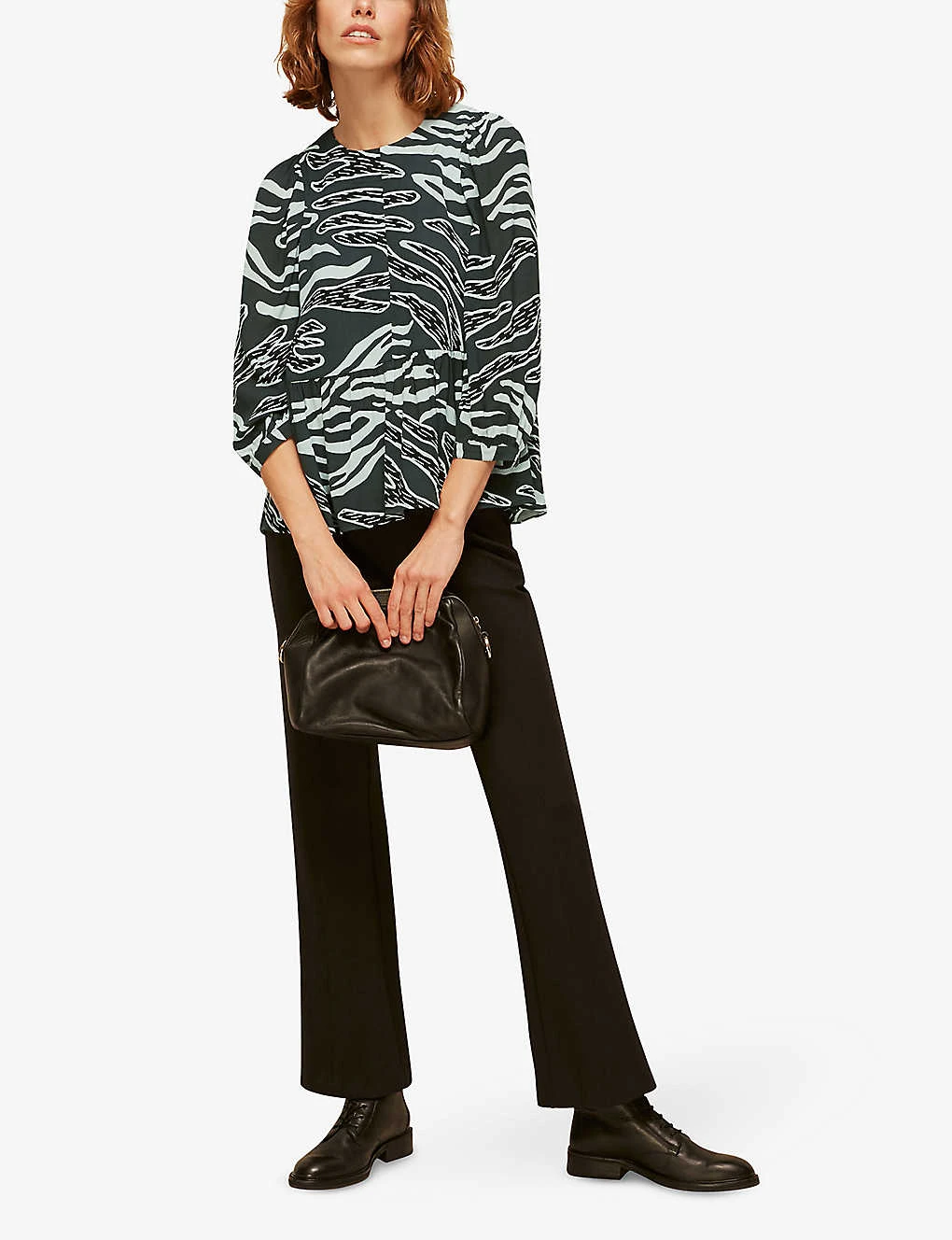 Whistles Zebra-print Woven Top 4 Whistles Zebra-print Woven Top - Image 4