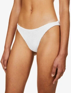 Xandra Crinkled Bikini Set -Ted Bakee Fashion Shop R03756655 S WHITE ALT05