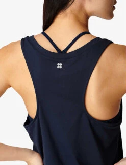 Sweaty Betty Gary Relaxed-fit Stretch-woven Jumpsuit -Ted Bakee Fashion Shop R03763603 NAVYBLUE ALT03