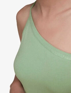 Whistles One-shoulder Ribbed Stretch-woven Cami Top -Ted Bakee Fashion Shop R03793680 ALT03