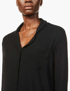 Soft Lounge Stretch-jersey Pyjama Set -Ted Bakee Fashion Shop R03806425 ONYX ALT04