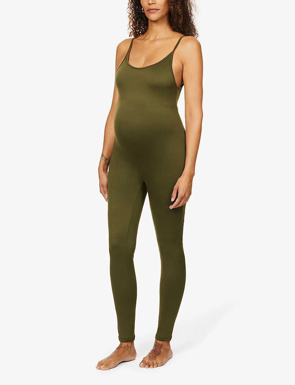 Maternity The Kate Sleeveless Stretch-woven Unitard 2 Maternity The Kate Sleeveless Stretch-woven Unitard - Image 2