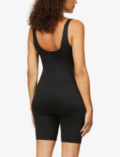 Maternity The Cindy Scoop-neck Stretch-woven Unitard -Ted Bakee Fashion Shop R03811962 BLACK ALT03