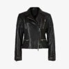AllSaints Leoni Slim-fit Leather Biker Jacket