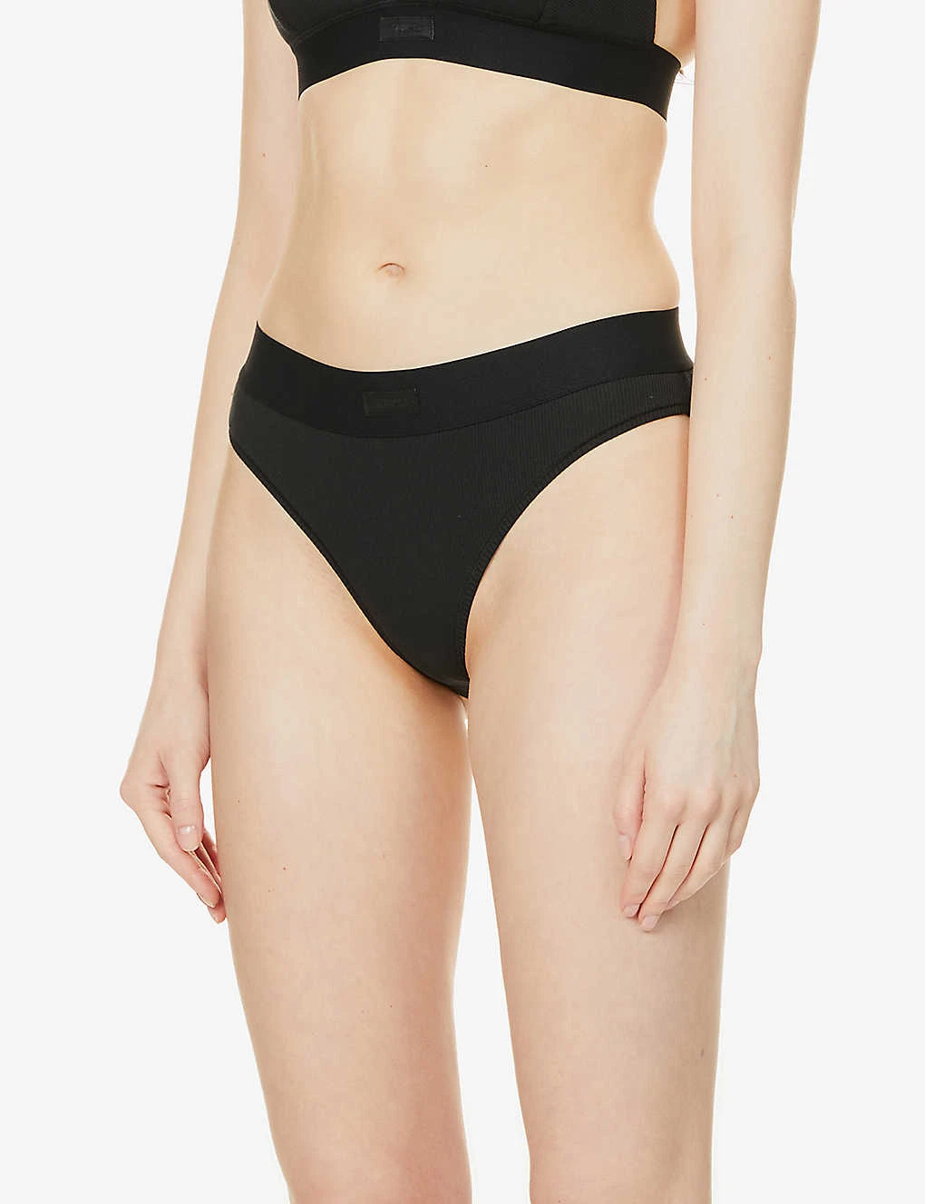 Ribbed High-rise Stretch-cotton Briefs 3 Ribbed High-rise Stretch-cotton Briefs - Image 3