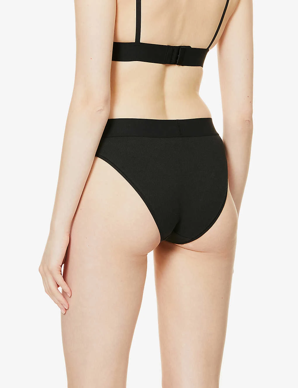 Ribbed High-rise Stretch-cotton Briefs 4 Ribbed High-rise Stretch-cotton Briefs - Image 4