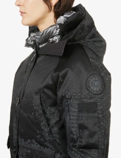 Canada Goose Chilliwack Hooded Shell-down Bomber Jacket -Ted Bakee Fashion Shop R03845804 DRIFTINGICEBLACKRFLCT ALT04