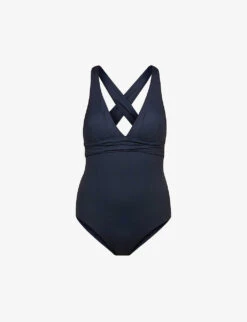 Seafolly Collective V-neck Stretch-recycled Nylon Swimsuit