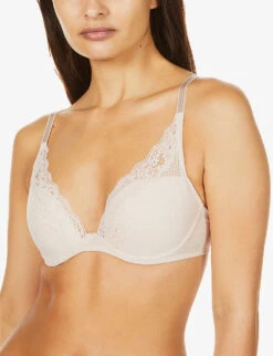 Passionata Brooklyn Underwired Stretch-lace Bra -Ted Bakee Fashion Shop R03866287 097CAPPUCINO ALT04