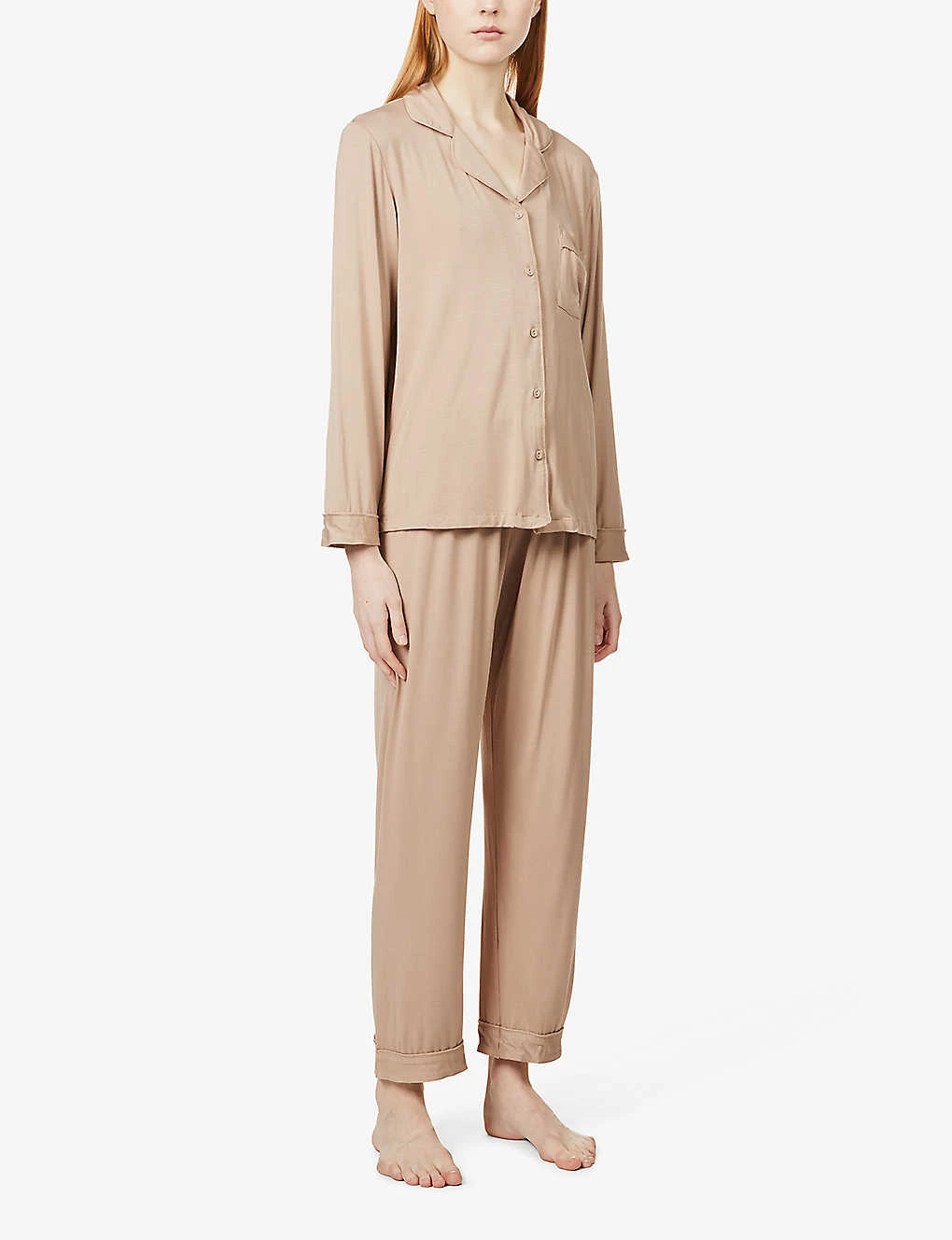 Piped Stretch-jersey Pyjama Set 2 Piped Stretch-jersey Pyjama Set - Image 2