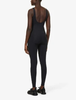 Girlfriend Collective Scoop-neck Stretch-recycled Polyester Unitard 8 Girlfriend Collective Scoop-neck Stretch-recycled Polyester Unitard -Ted Bakee Fashion Shop R03878906 BLACK ALT03