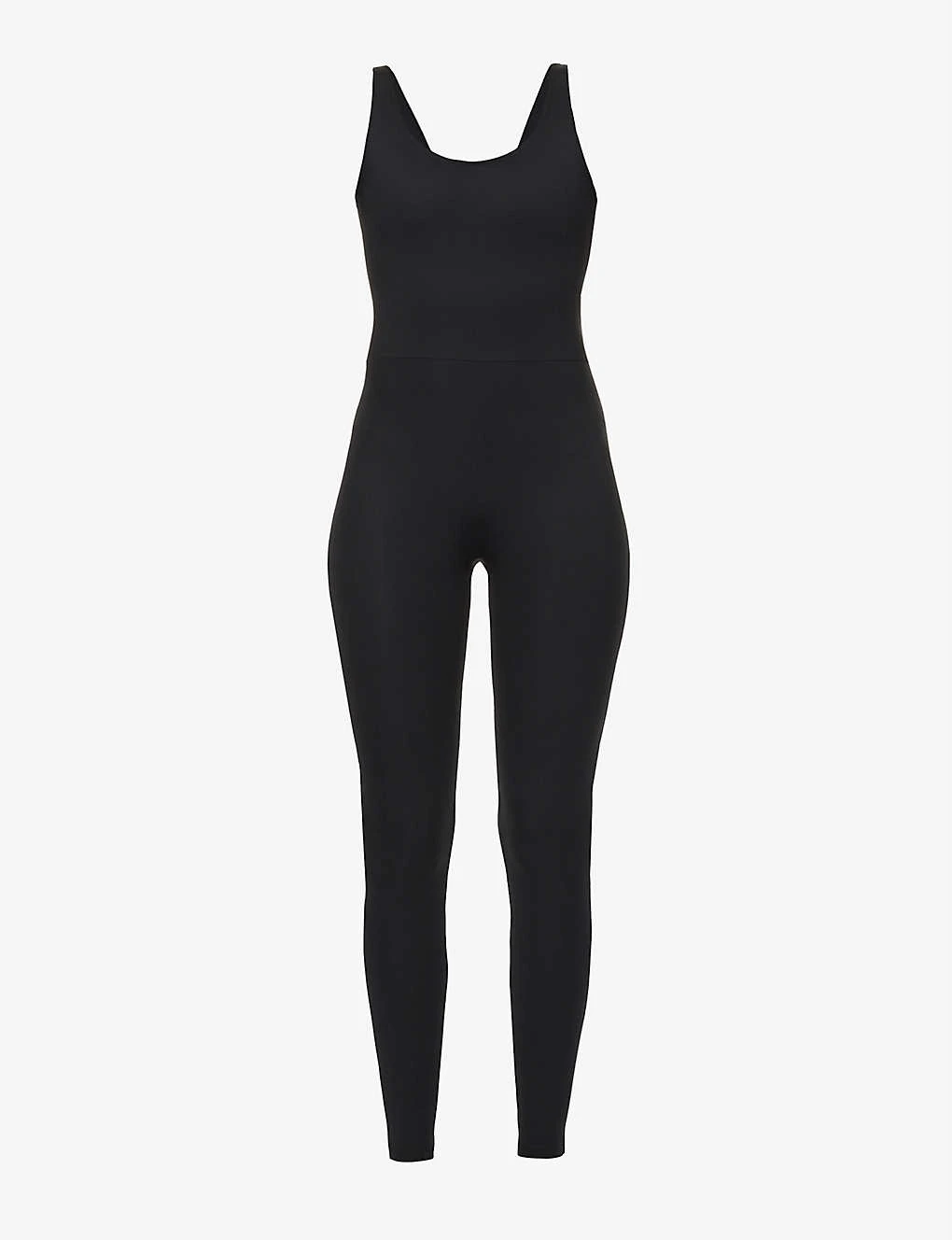 Girlfriend Collective Scoop-neck Stretch-recycled Polyester Unitard 1 Girlfriend Collective Scoop-neck Stretch-recycled Polyester Unitard