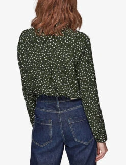 Whistles Leopard-print Woven Shirt 7 Whistles Leopard-print Woven Shirt -Ted Bakee Fashion Shop R03880489 MULTICOLOURED ALT03