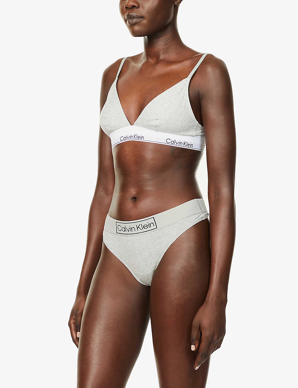 Calvin Klein Reimagined Logo-print Mid-rise Stretch-cotton Thong 2 Calvin Klein Reimagined Logo-print Mid-rise Stretch-cotton Thong - Image 2
