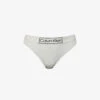 Calvin Klein Reimagined Logo-print Mid-rise Stretch-cotton Thong