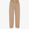 Whistles Tessa Cropped Mid-rise Cotton Trousers