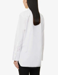 Joseph Regular-fit Poplin Cotton Shirt -Ted Bakee Fashion Shop R03900882 WHITE ALT03