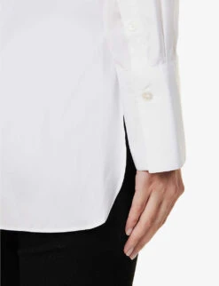 Joseph Regular-fit Poplin Cotton Shirt -Ted Bakee Fashion Shop R03900882 WHITE ALT05