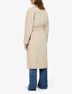 Max Mara Madame Double-breasted Regular-fit Wool-blend Coat -Ted Bakee Fashion Shop R03924640 SAND ALT03