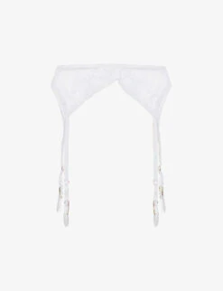 BLUEBELLA Marseille Semi-sheer Stretch-mesh Suspender