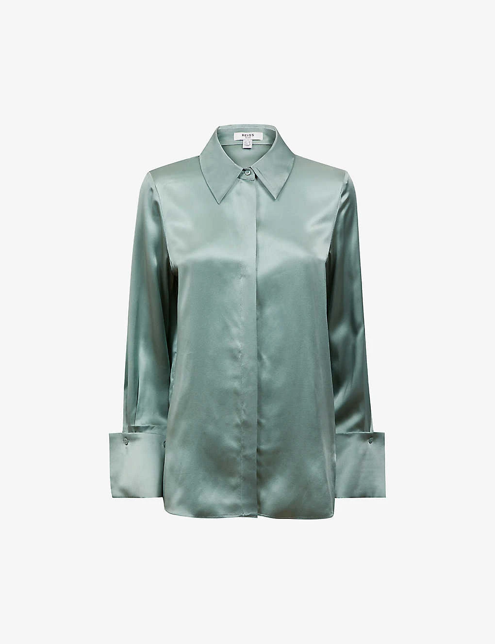 Reiss Hailey Point-collar Silk Shirt 1 Reiss Hailey Point-collar Silk Shirt