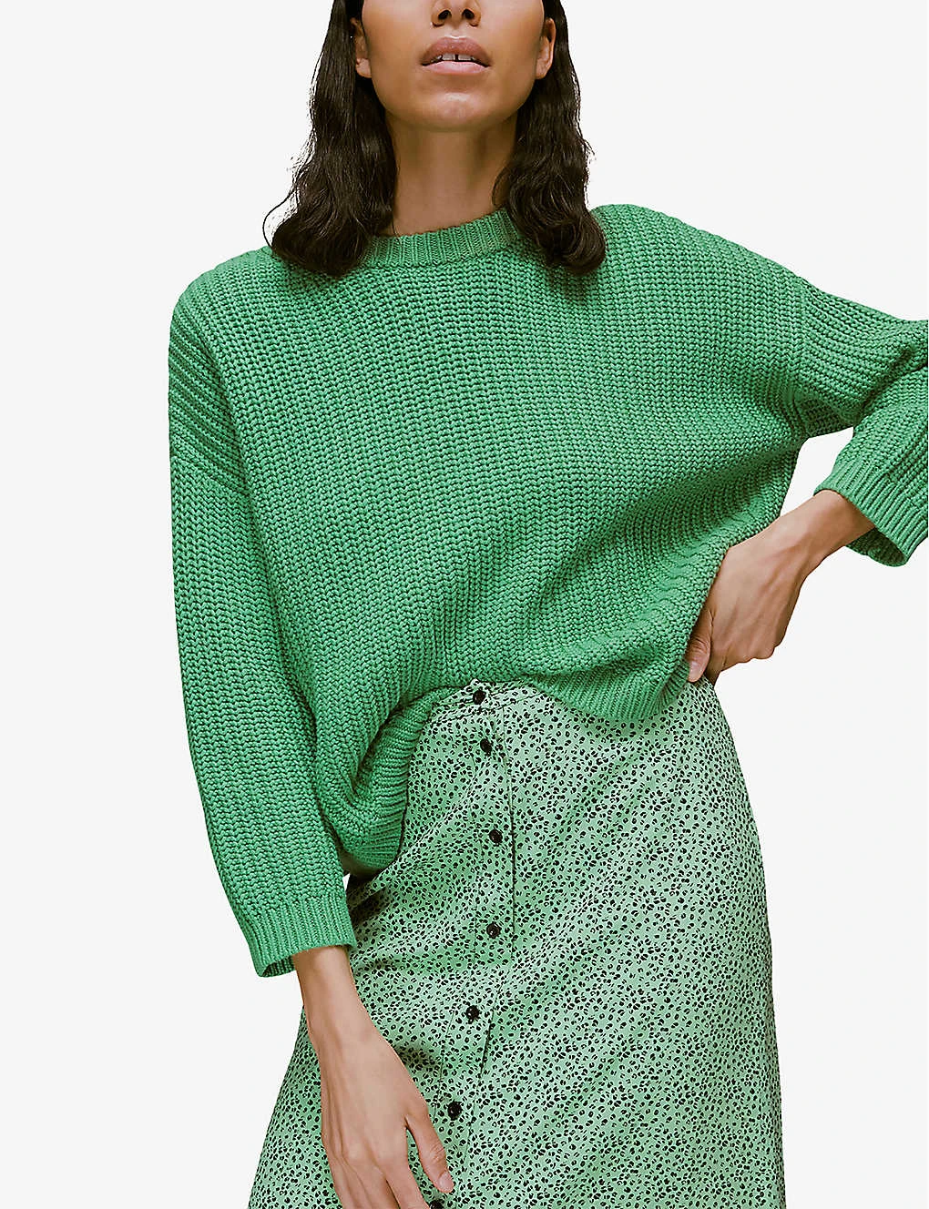 Whistles Ink Leopard-print Woven Midi Skirt 5 Whistles Ink Leopard-print Woven Midi Skirt - Image 5