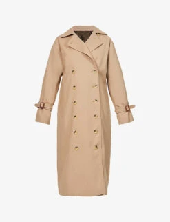 Toteme Signature Double-breasted Cotton-blend Trench Coat