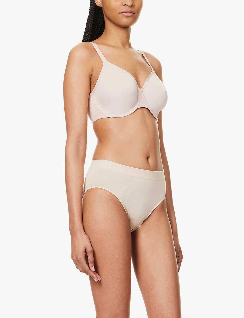 Wacoal Back Appeal Polka-dot Pattern Minimiser-cup Stretch-woven Bra 2 Wacoal Back Appeal Polka-dot Pattern Minimiser-cup Stretch-woven Bra - Image 2